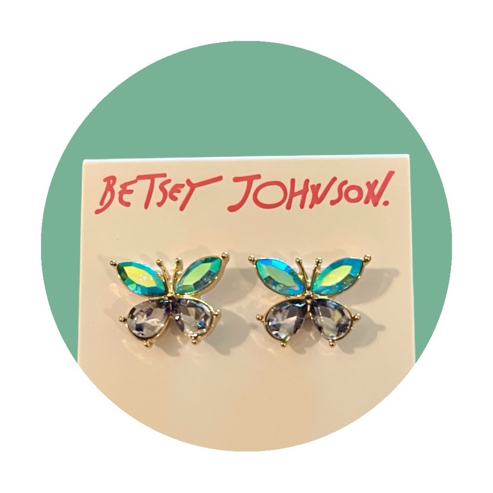 Betsey Johnson Butterfly Earrings